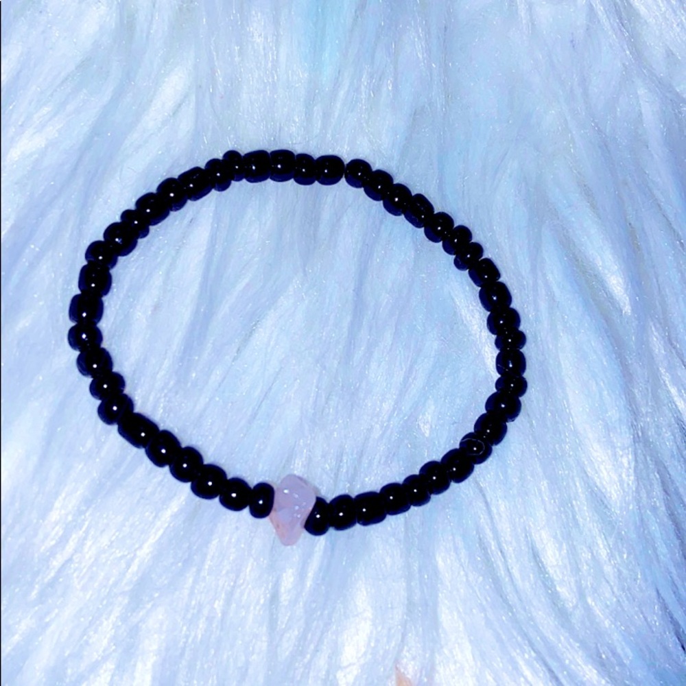 Black Rose Quartz Bracelet